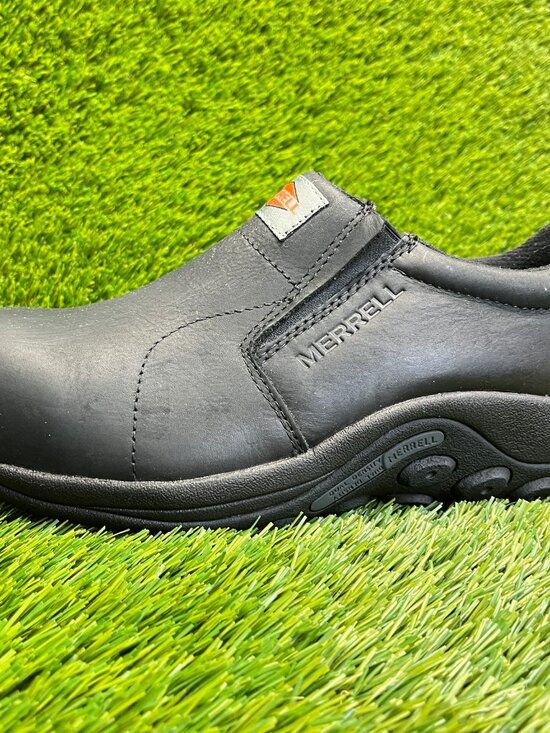Merrell Jungle Moc Mens Size 8E Black Composite Toe Safety Work Slip-On Shoes main image 4